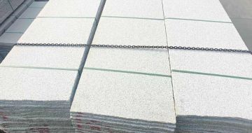 晋中芝麻白毛板，石材毛板