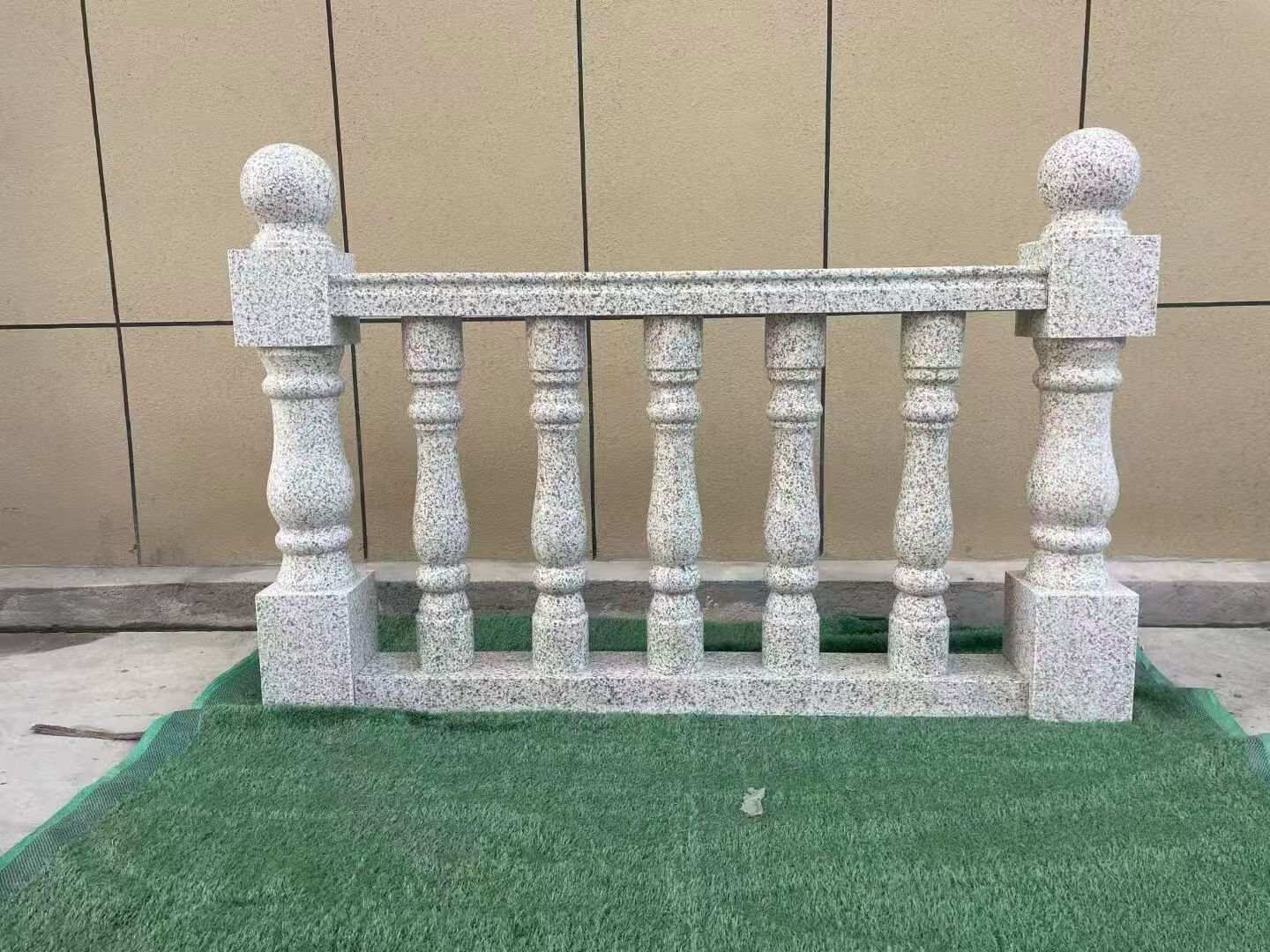 晋中芝麻白阳台栏杆 花岗岩栏杆