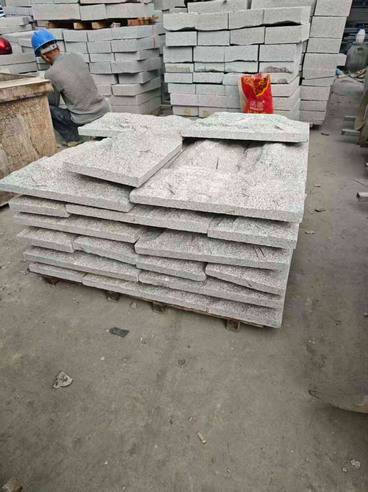 晋中芝麻白蘑菇石，自然面