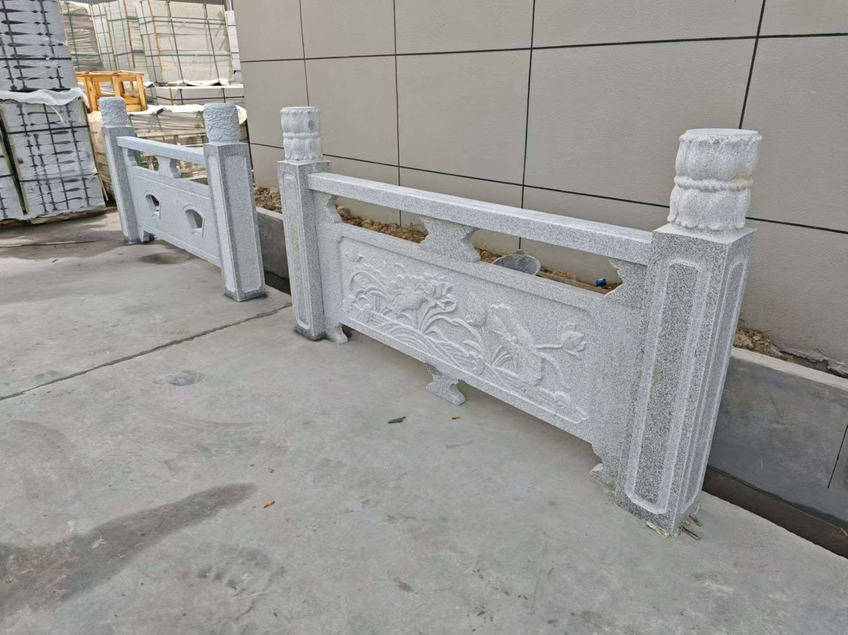 晋中芝麻白河道栏杆 石材栏杆